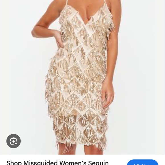 Sequin Fringe Dress - Picture 3 of 6